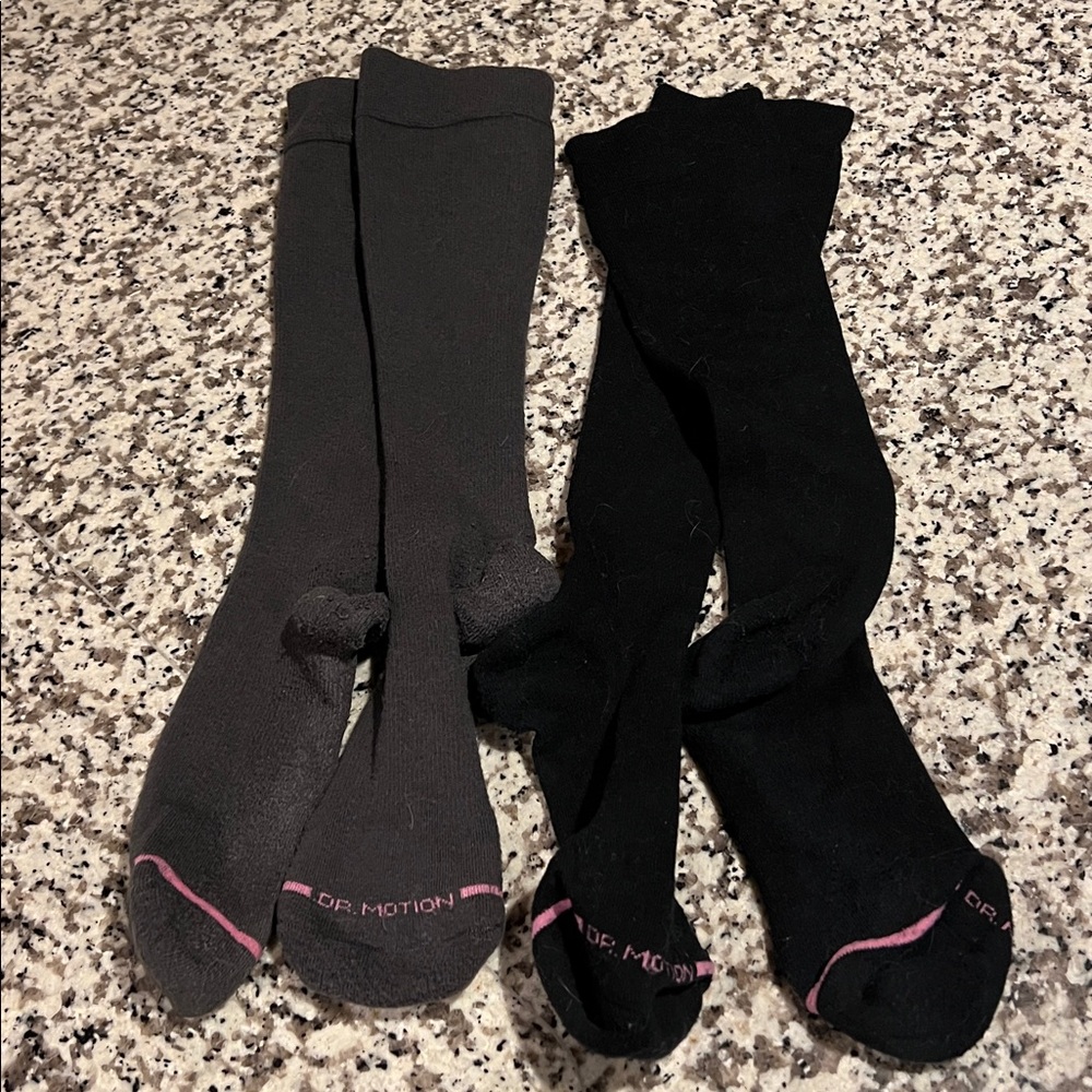 Dr Motion compression knee-high socks 2 pair
